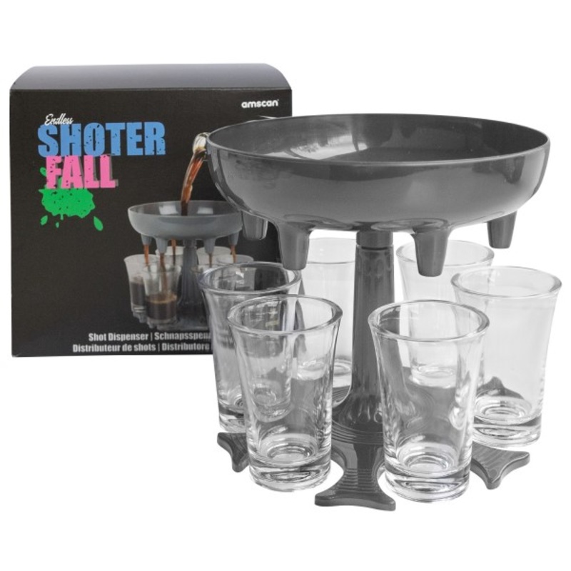 Waterfall party drinking game, 7 pieces