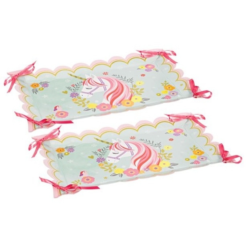 2 Magical Unicorn serving plates