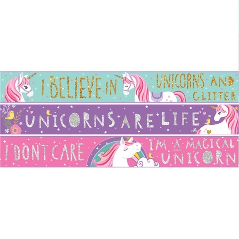 3 unicorn banners 1m