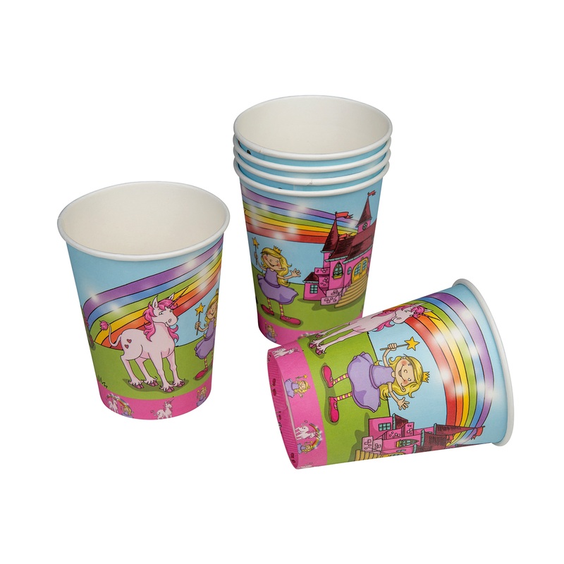 8 fairy tale dream princess cups 200ml