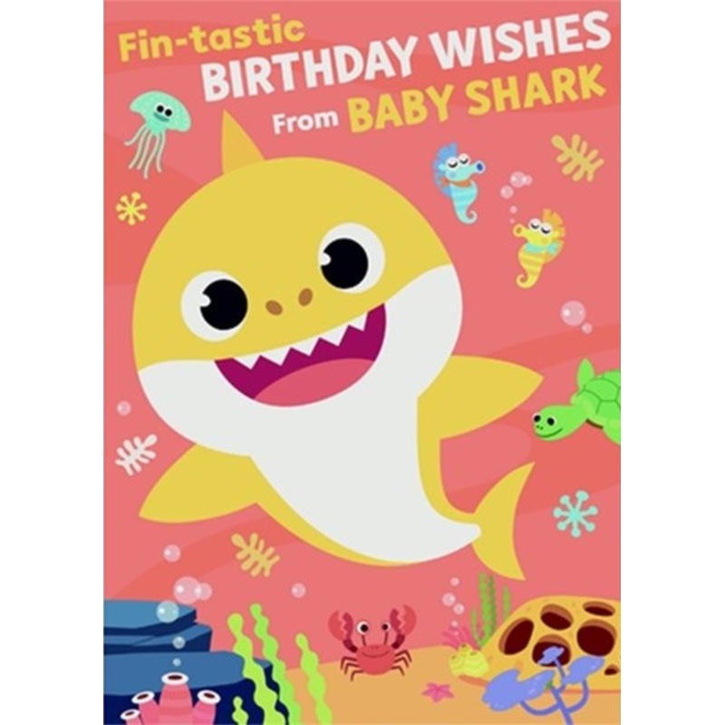 Baby Shark Music Birthday Card