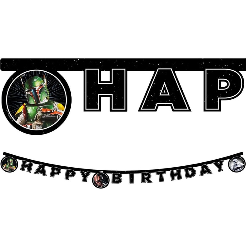 Birthday garland Star Wars Galaxy 1.6m