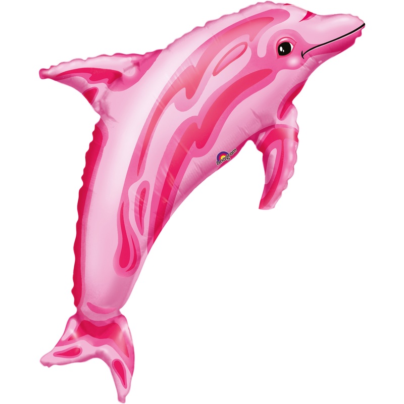 Dolphin balloon flipper pink