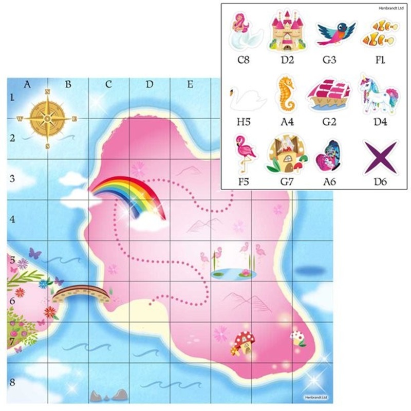 Fairyland treasure maps party game