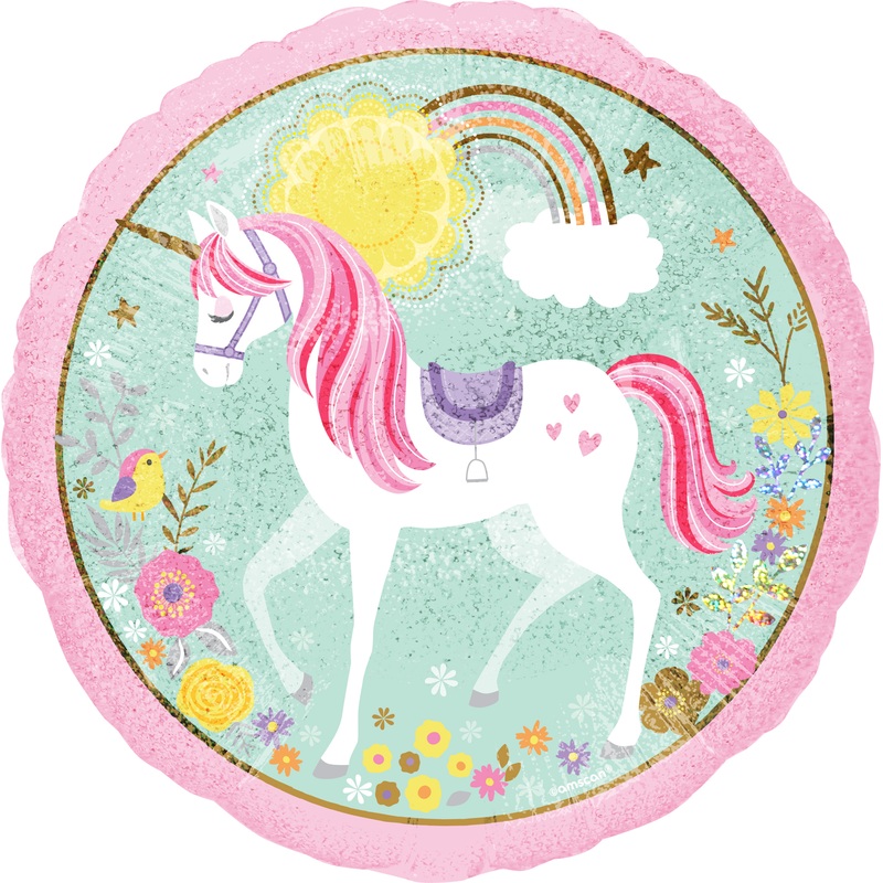 Foil balloon Holographic Unicorn 43cm