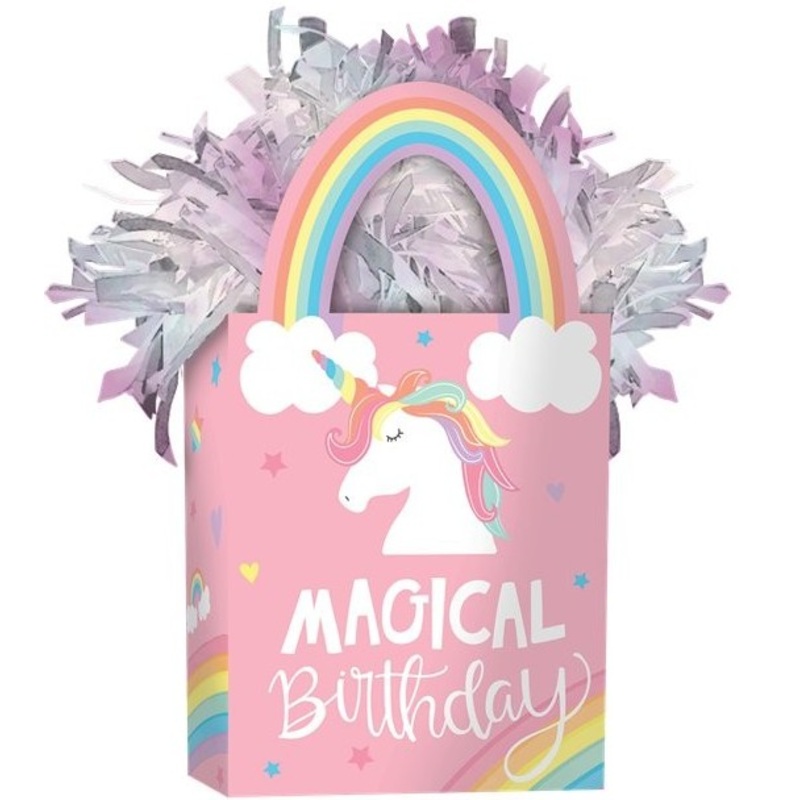 Magical Unicorn Birthday balloon weight
