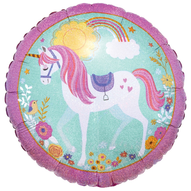 Magical unicorn Ella foil balloon 43cm