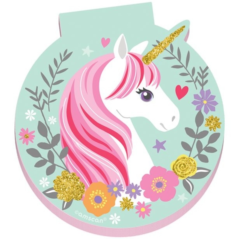 Mini notepad magical unicorn