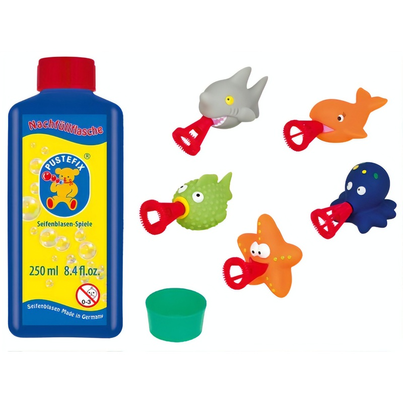 Sea animals soap bubbles set 7 pieces