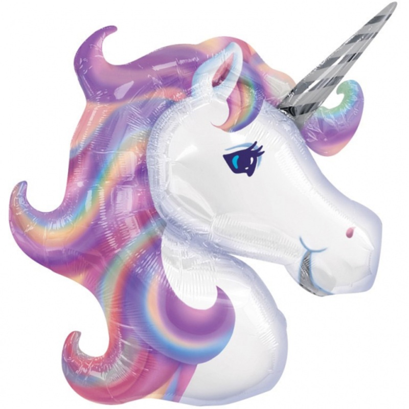 Unicorn Pink Diamond Foil Balloon 84 x 74cm
