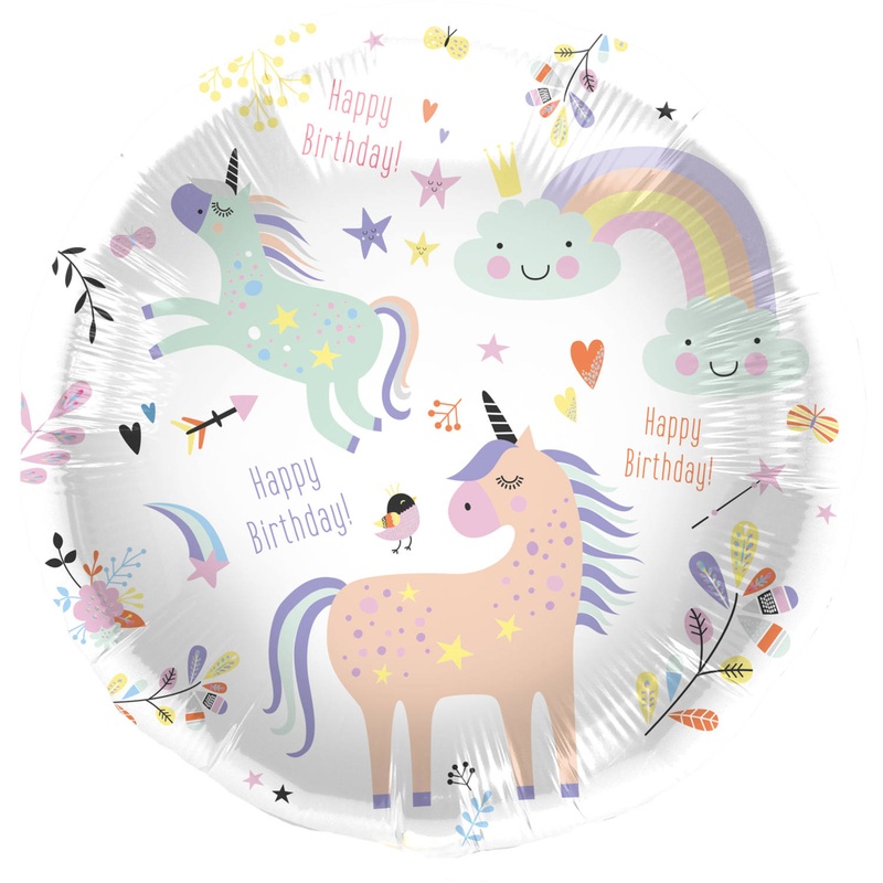 Unicorn Wonderland foil balloon 45cm