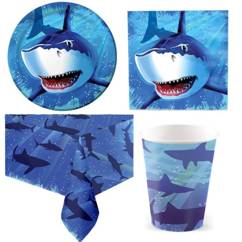 Wild shark party set 8 people