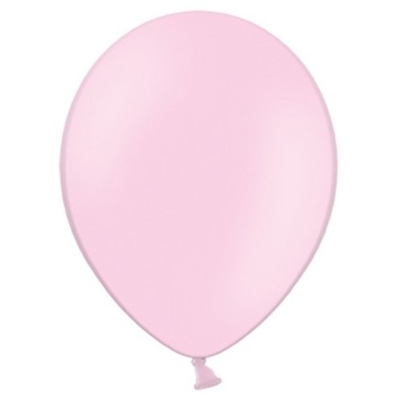 10 party star balloons light pink 27cm