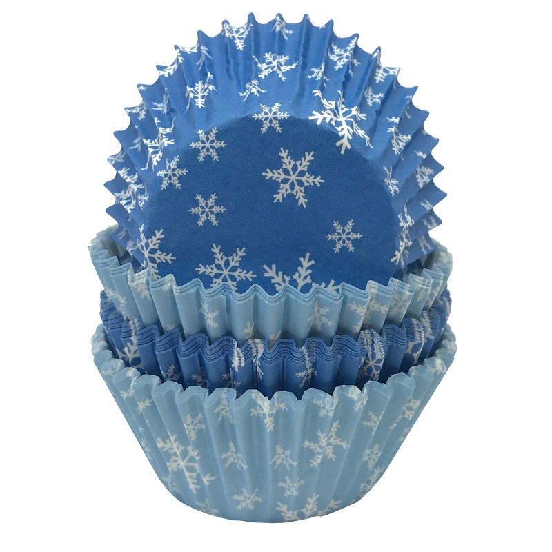 100 Ice Princess Cupcake Liners Blue