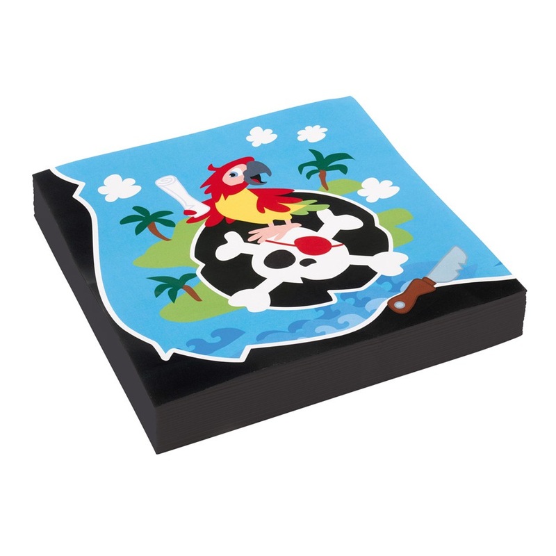 20 pirate party napkins 33cm
