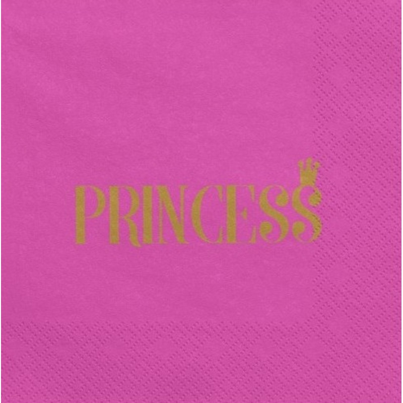 20 Princess Tale napkins 33cm