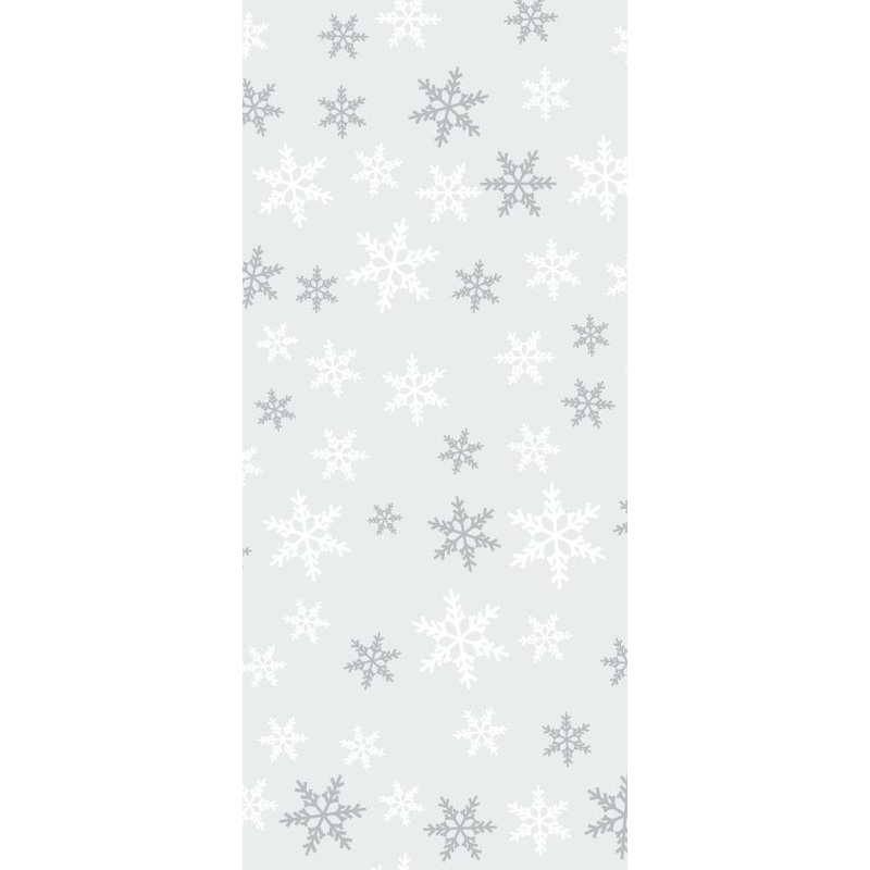 20 snowflake gift bags 12.5 x 28cm