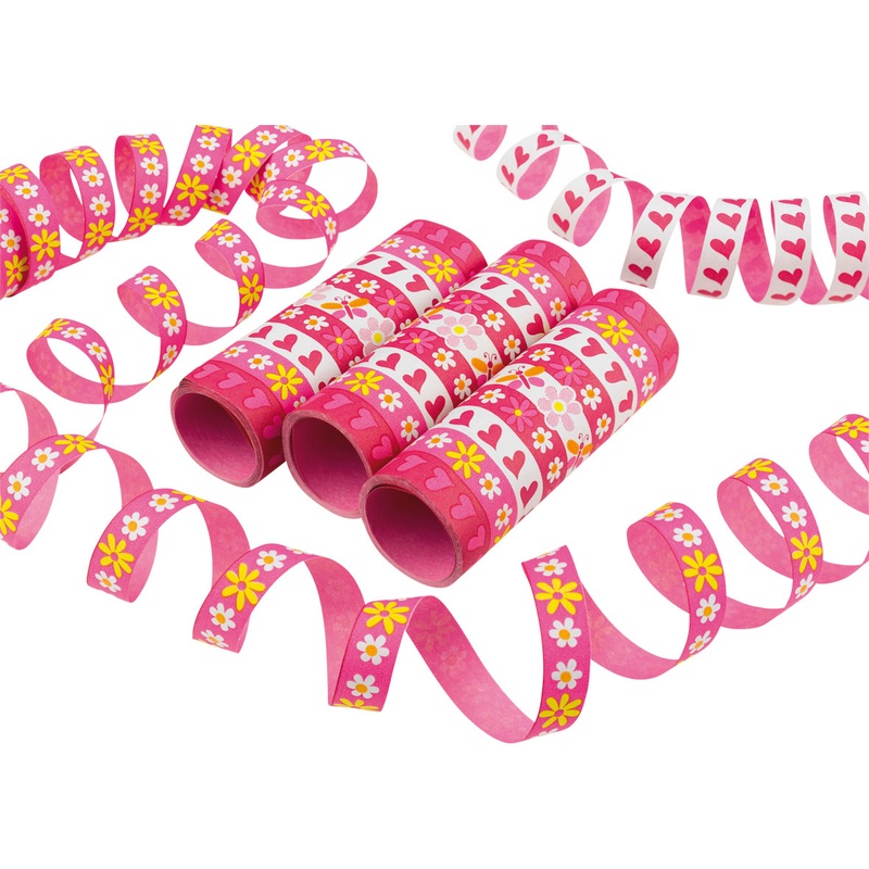 3 rolls of pink streamers Primavera