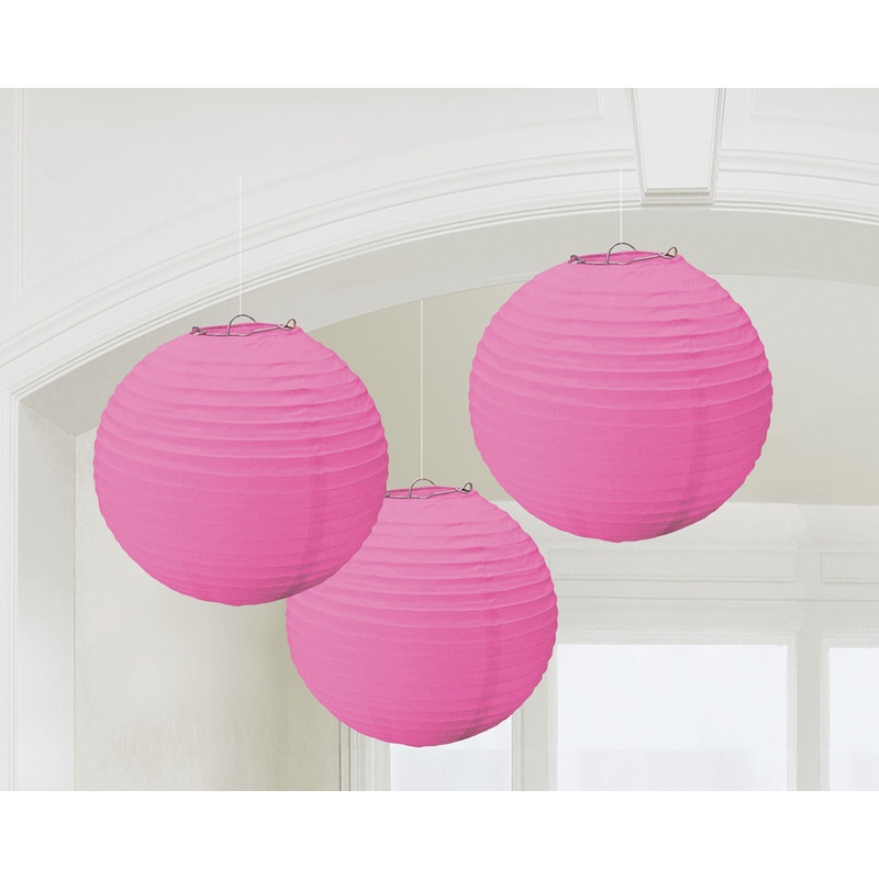 3 Summer Tale Chinese lanterns pink 20cm