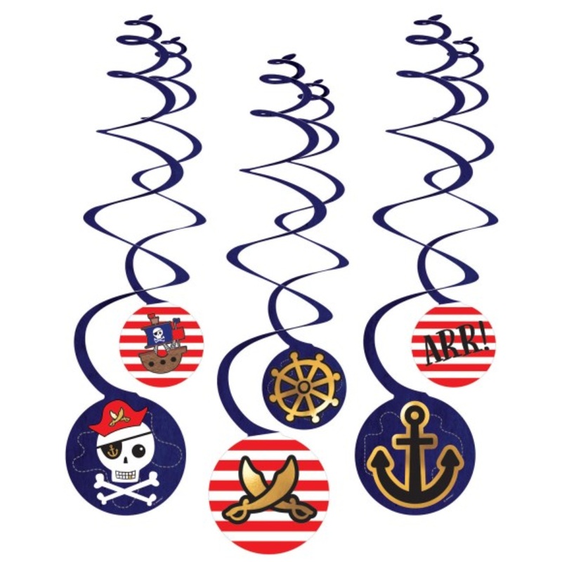 6 pirate battle ceiling hangers