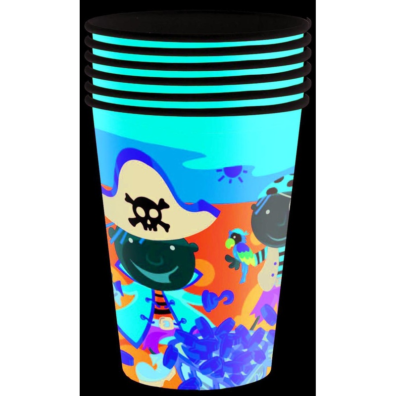 6 Pirates of the Caribbean cups 250ml