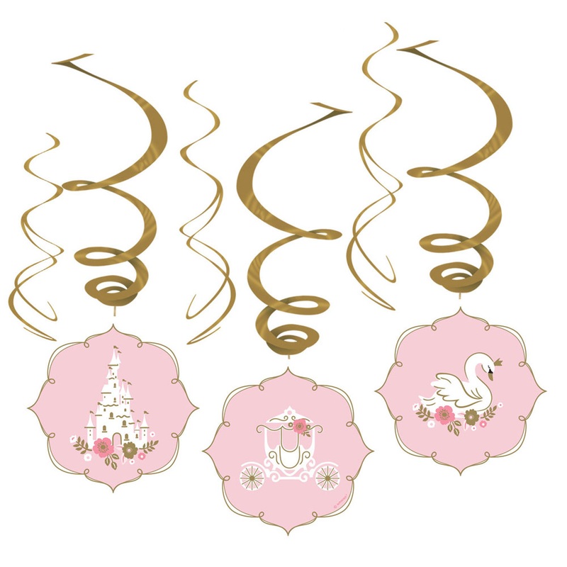 6 Princess for a Day spiral hangers