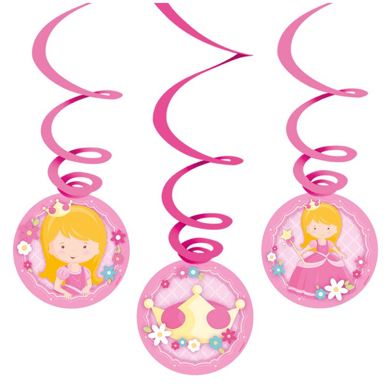 6 Princess Isabella spiral hangers 80cm