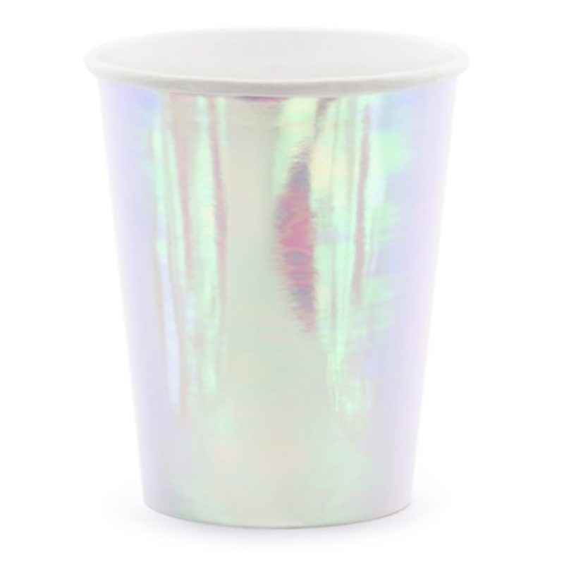 6 star gloss paper cups 220ml