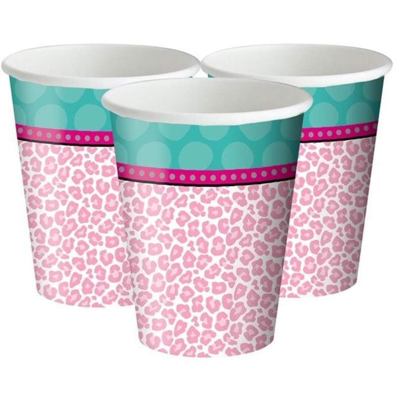 8 Beauty Case paper cups 256ml