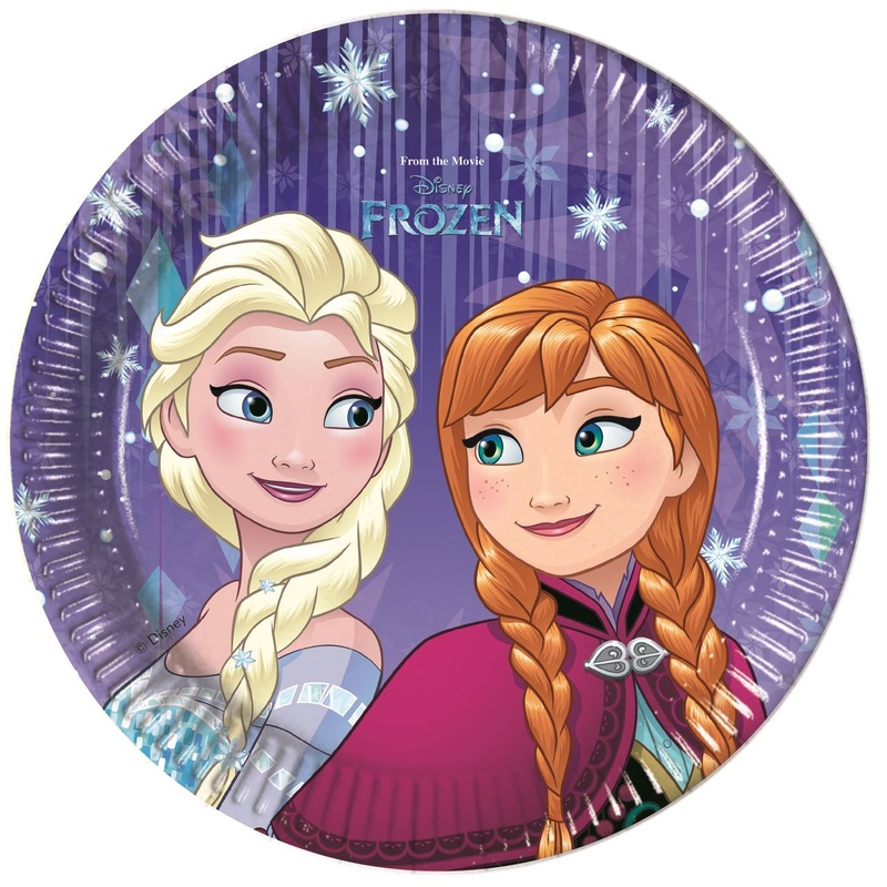 8 Frozen Kristallpalast paper plates 20cm