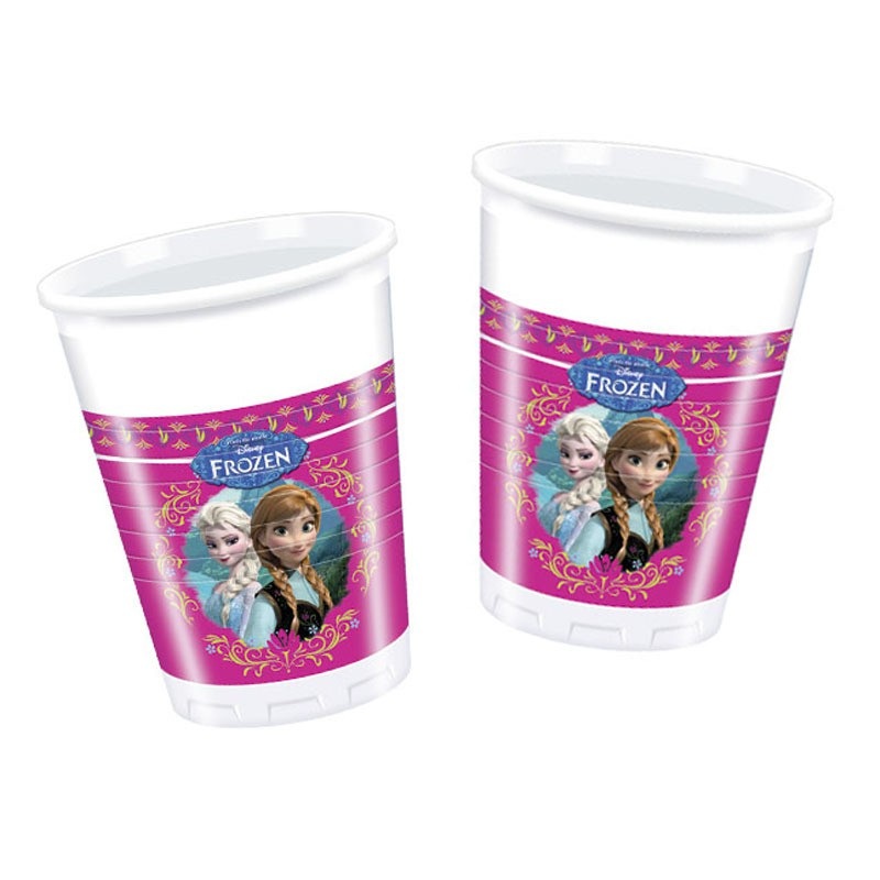 8 frozen winter fairy tale cups 200ml