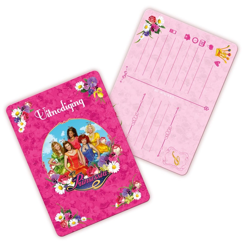 8 princess invitation cards