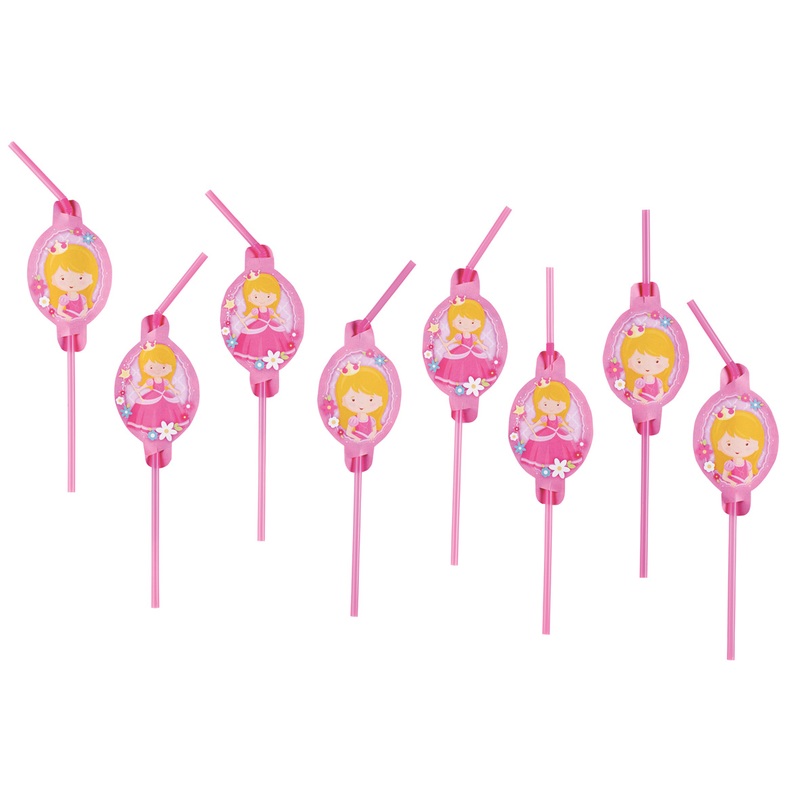 8 Princess Isabella straws 24cm
