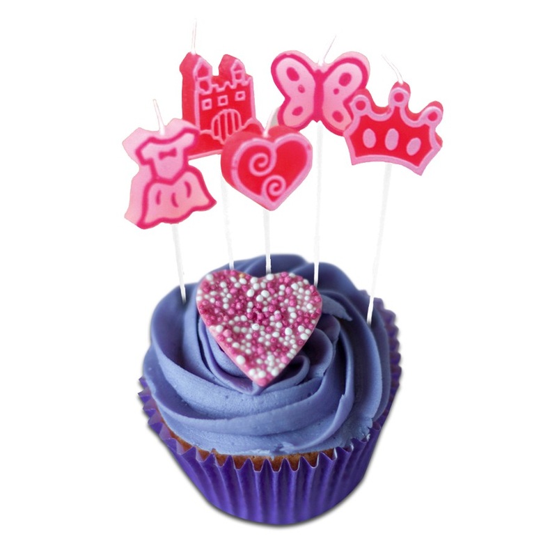 8 Princess Party Cake Candles