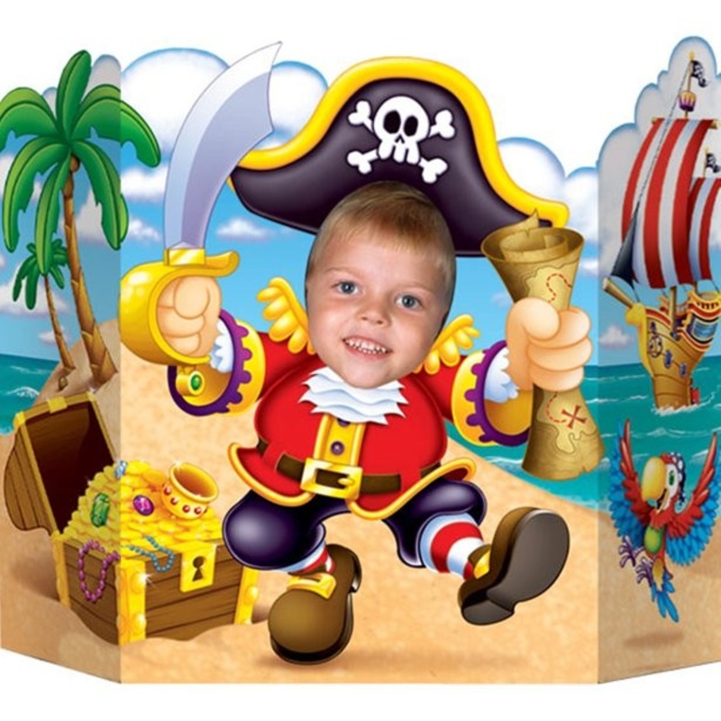 Captain Shark Pirate Photo Wall 64cm