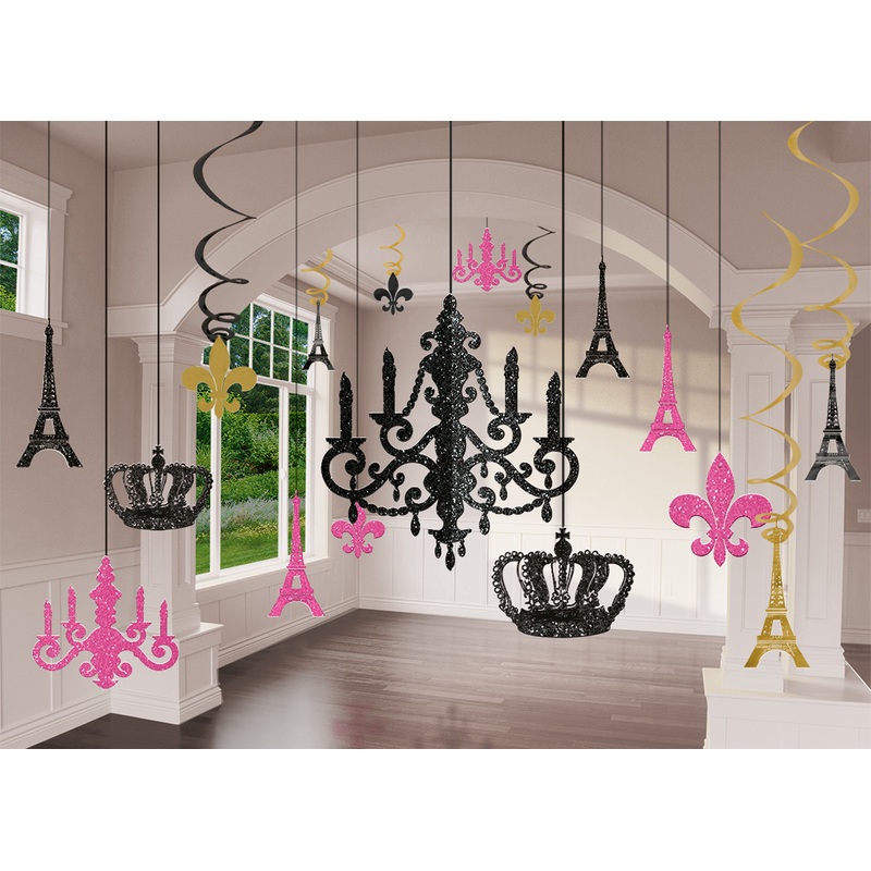 Day in Paris Paris nostalgia hanging decoration 18 pieces