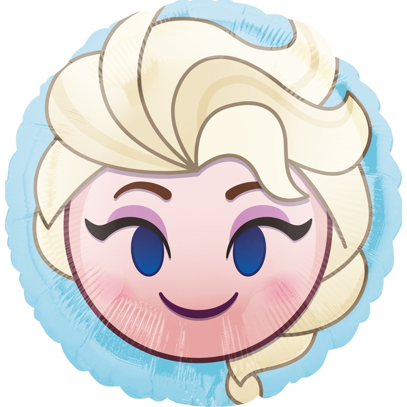 Elsa Emoticon foil balloon 45cm