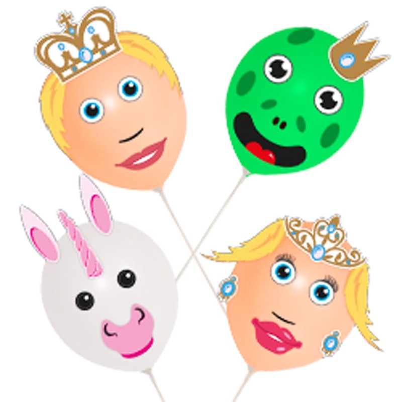 Fairy tale balloon set 4 pieces