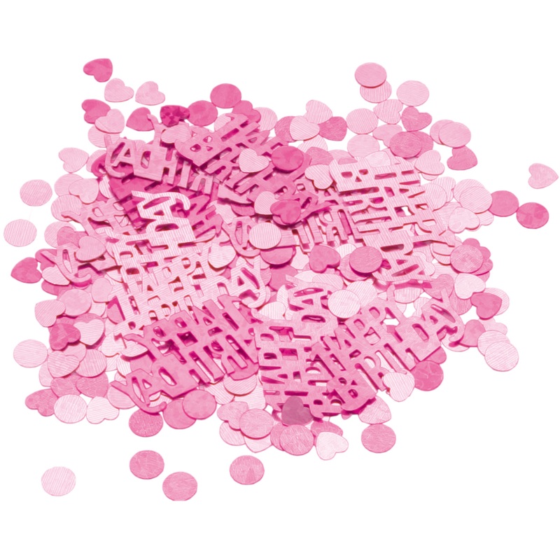 Happy Birthday party fun sprinkle decoration pink