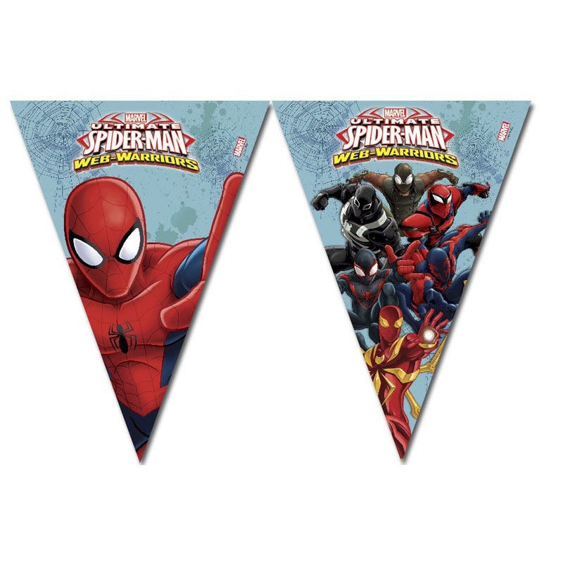 Spiderman Web Warriors pennants 2.3m