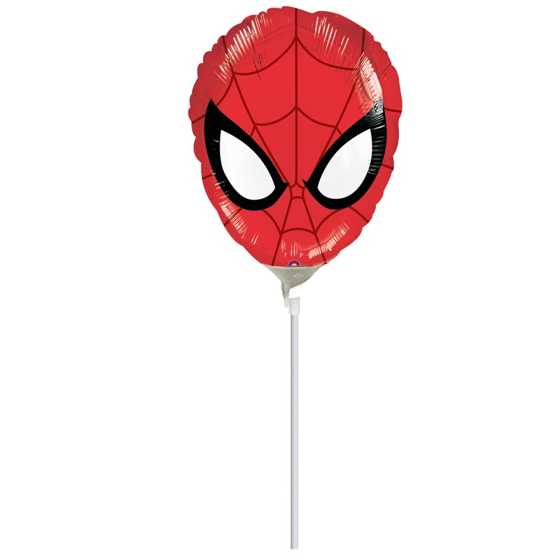 Stick balloon Spiderman mask