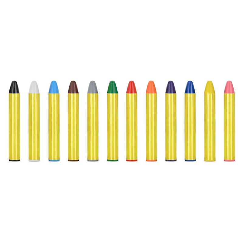 12 make-up pencils set for face painting