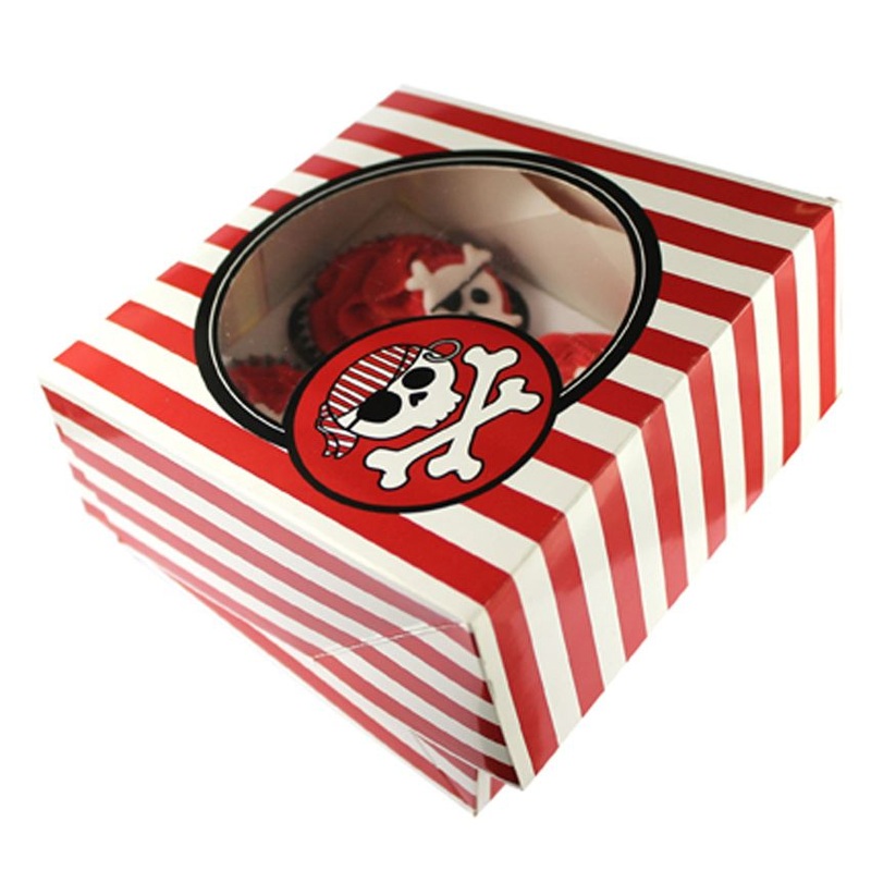 2 pirate crew cupcake boxes