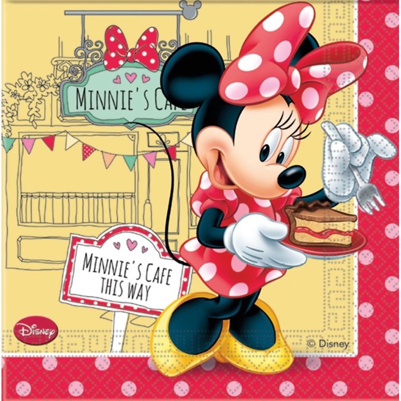 20 Minnies Bistrot napkins 33cm