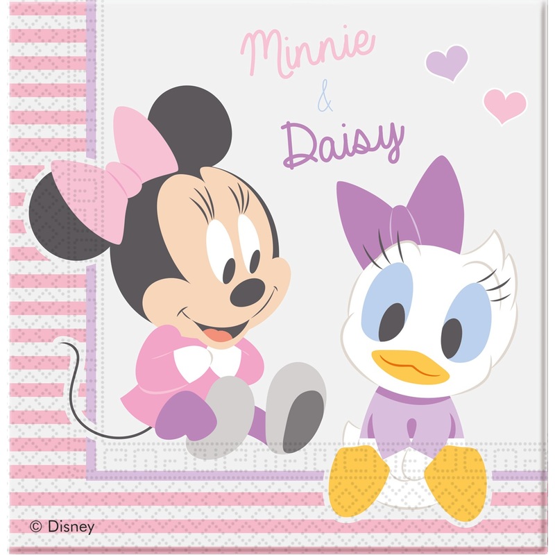 20 Minnies crawling group napkins 33cm