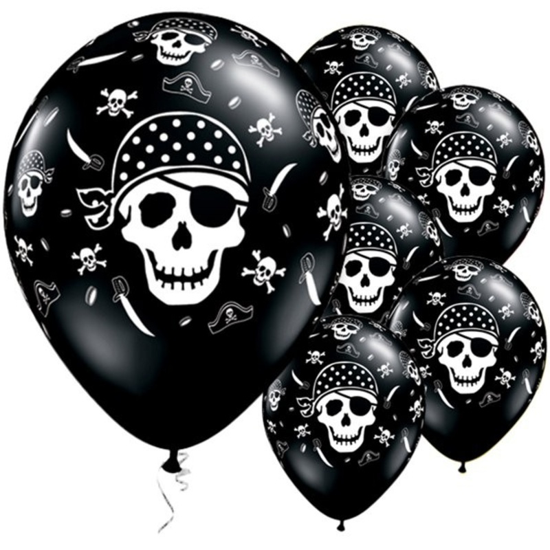 25 corsair pirate balloons 28cm
