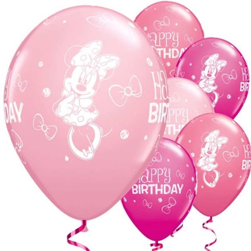25 Minnie Mouse balloons 28cm