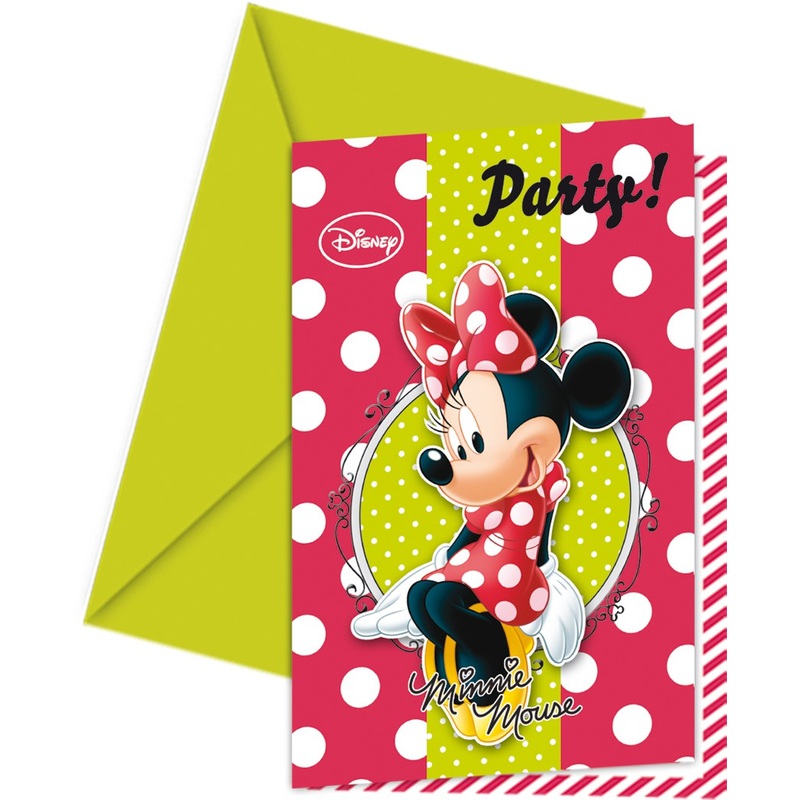 6 Minnies Bistrot points invitation cards
