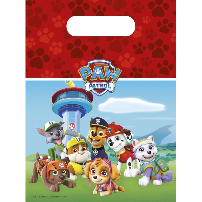 6 Paw Patrol Team party bags