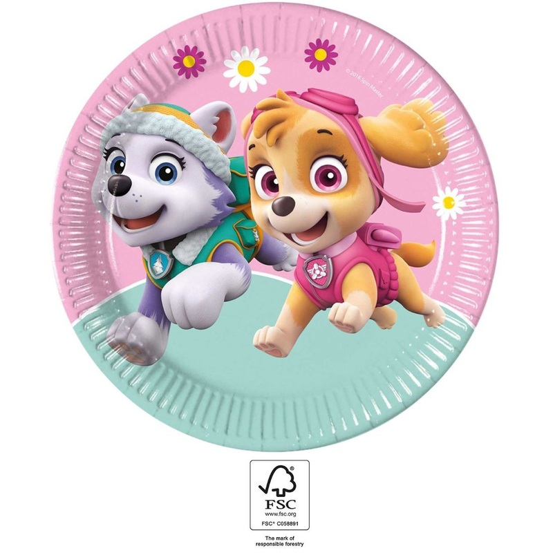 8 Life of Paw Patrol plates 23cm